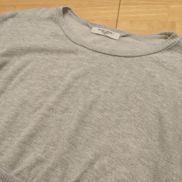 2/$20 Project social xs grey sweater - Picture 4 of 7